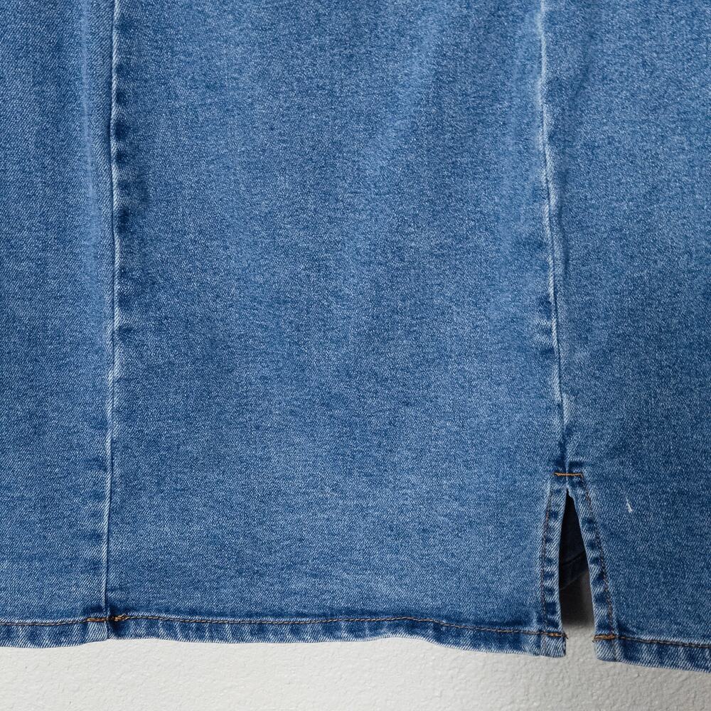RSQ Denim Romper Size XL Blue Western Americana Cowgirl Workwear - Picture 5 of 8